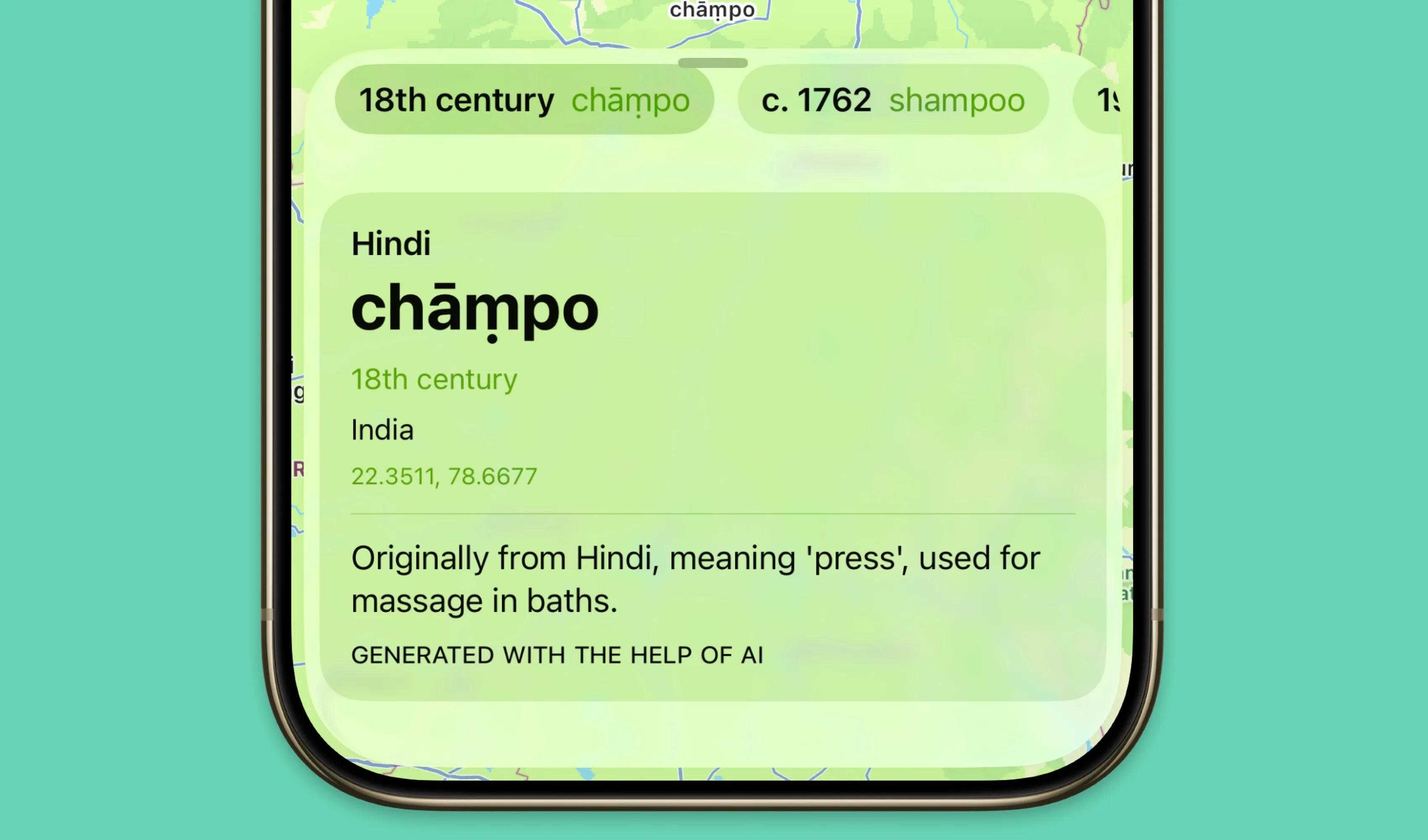 LookUp Etymology Map Screenshot