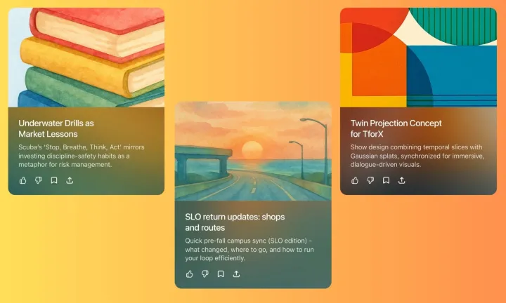 Ideas for ChatGPT Pulse card.