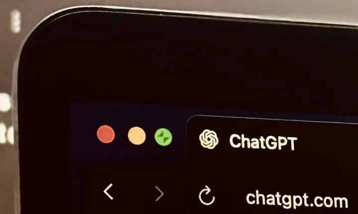 ChatGPT on a laptop