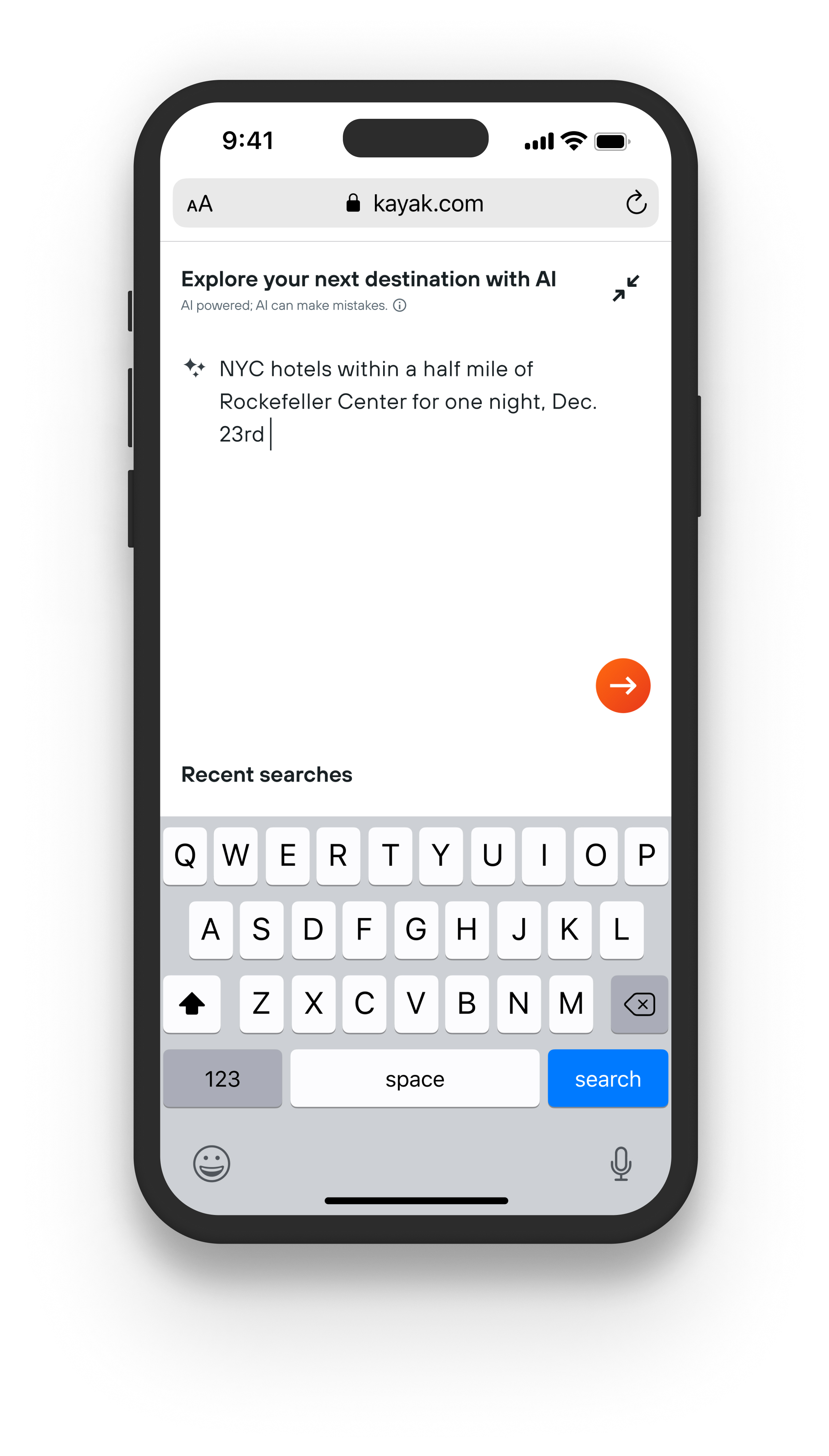 Another Screenshot of AI Mode