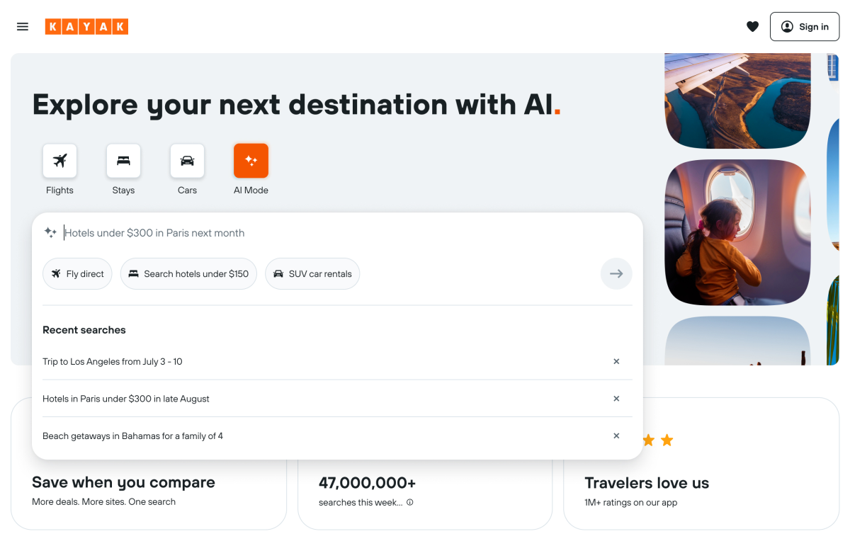 Kayak Unveils Innovative 'AI Mode' Enhancing Travel Queries, Searches, and Bookings