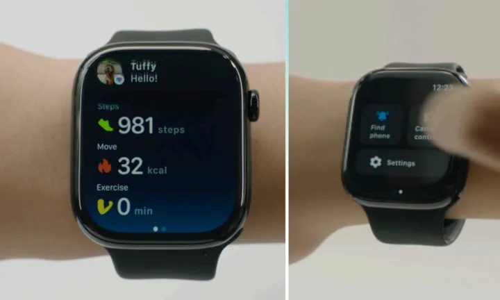 Apple Watch connected to Android phone in OxygenOS 16.