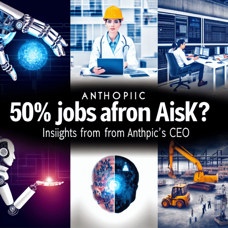 50% Jobs at Risk from AI? Insights from Anthropic's CEO