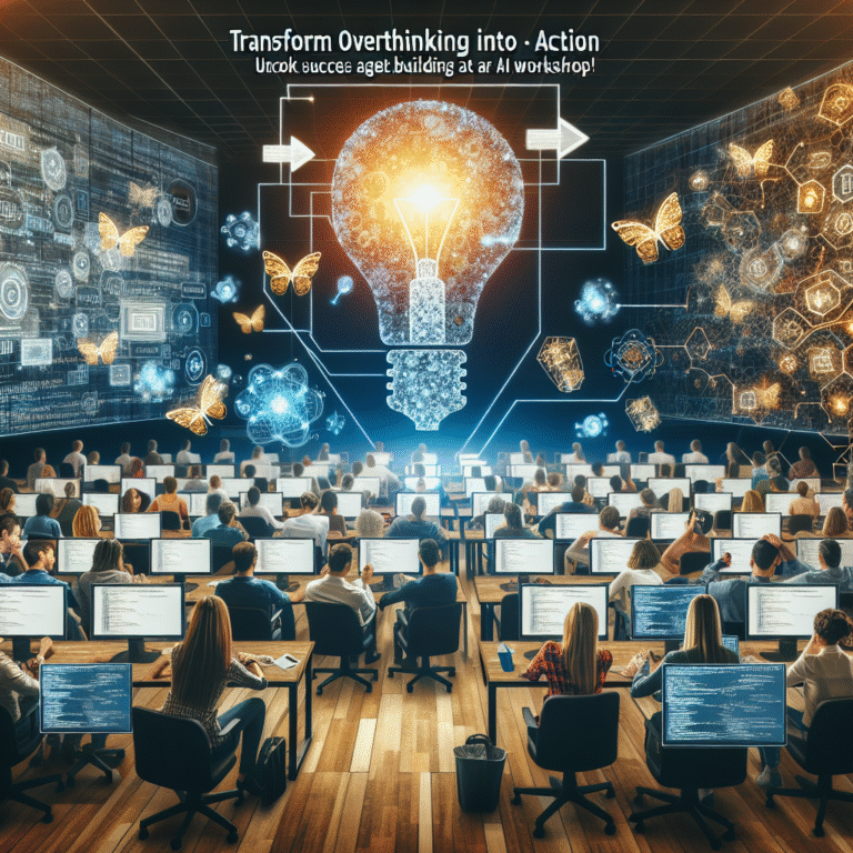Transform Overthinking into Action: Unlock Success in Agent Building at Our AI Workshop!