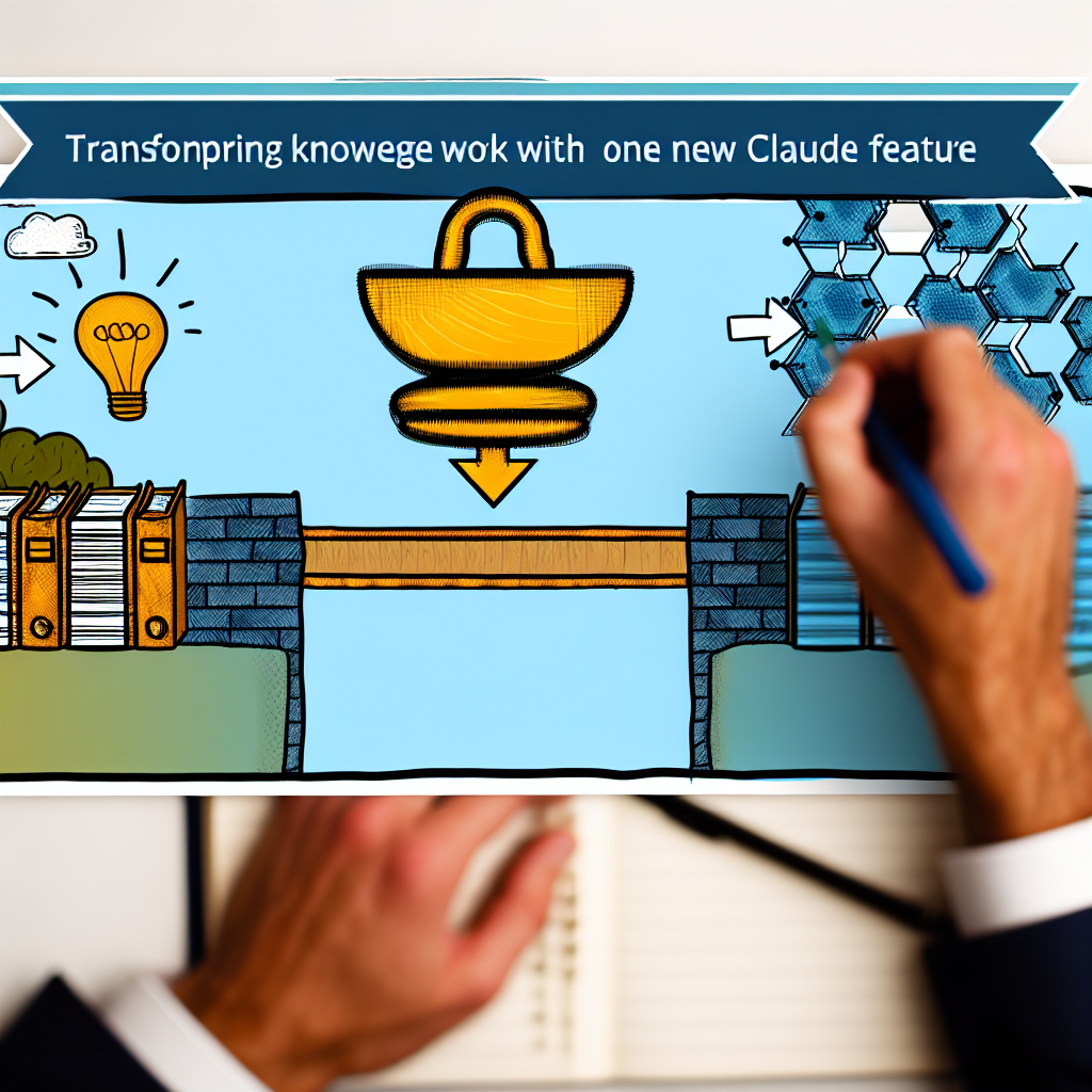 Transforming Knowledge Work with One New Claude Feature
