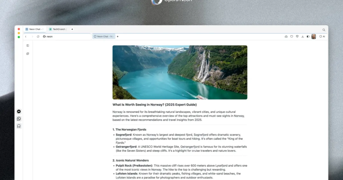 Unlocking the Future: How Opera's Neon Browser Leverages AI for Stunning Innovations