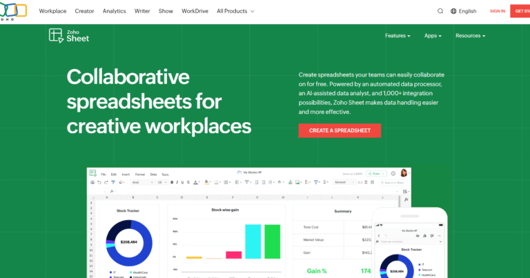 Zoho Sheet