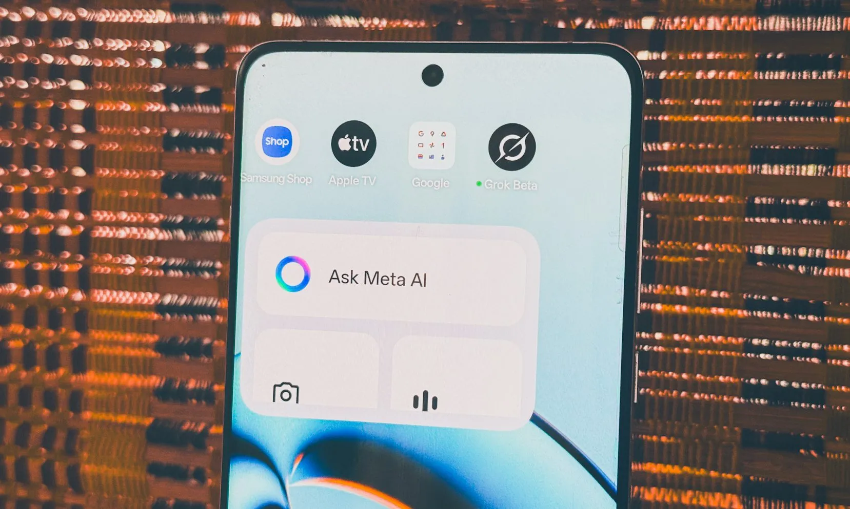 Meta AI app on a phone.