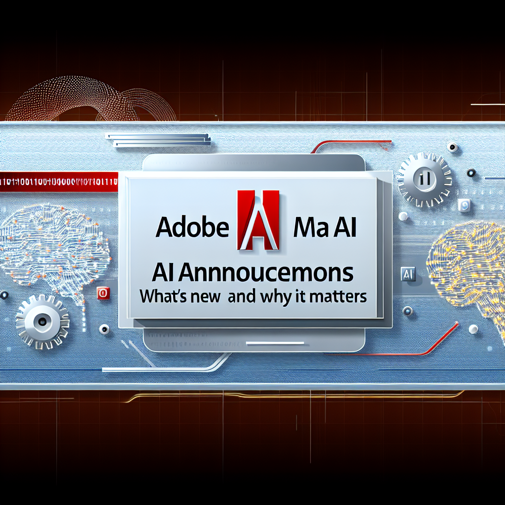 Adobe Max AI Announcements: What’s New and Why It Matters