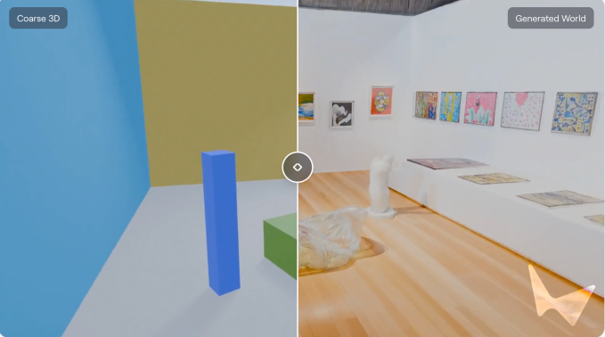 Marble’s Chisel feature decouples structure from style. Image Credits: World Labs