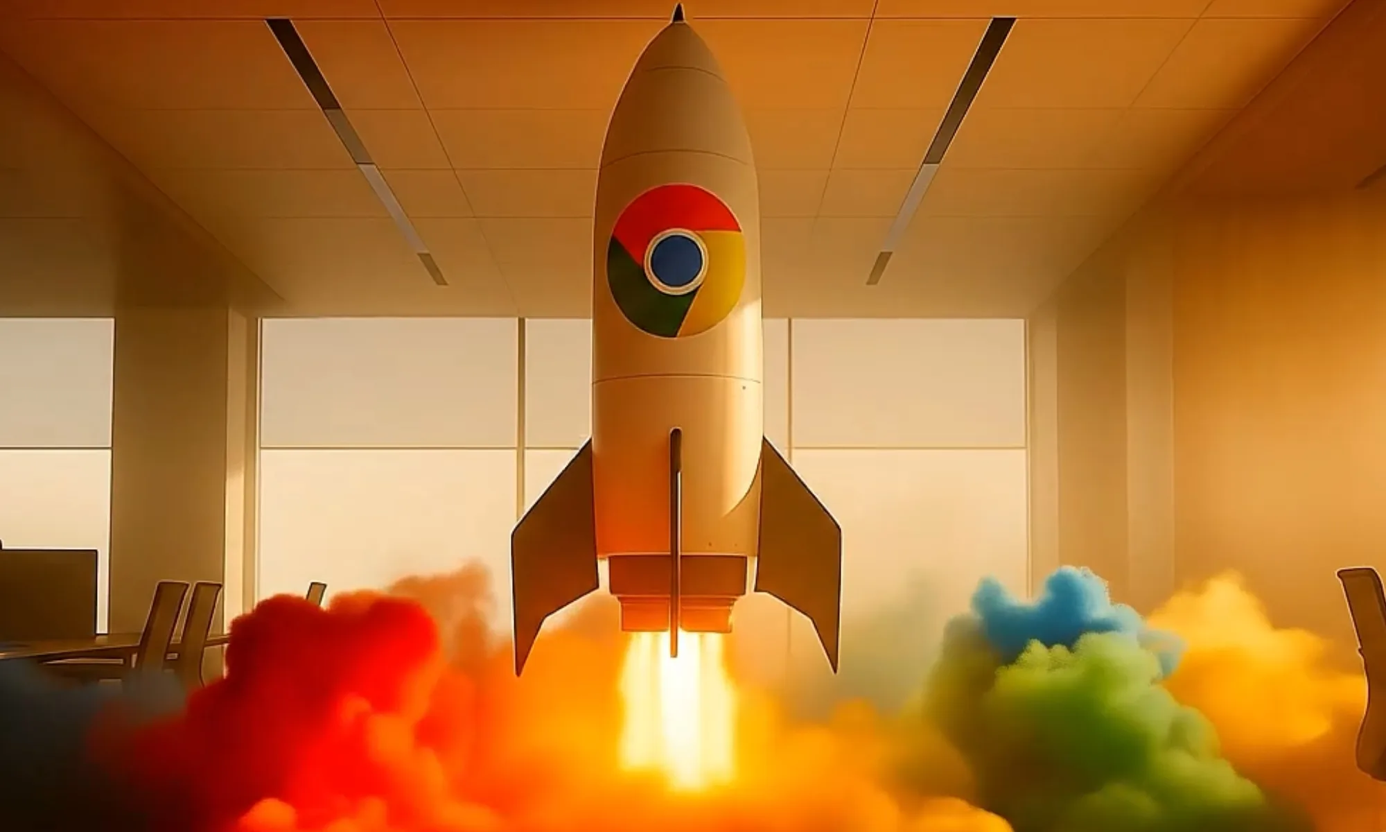 Google Chrome infused with AI features featured image.