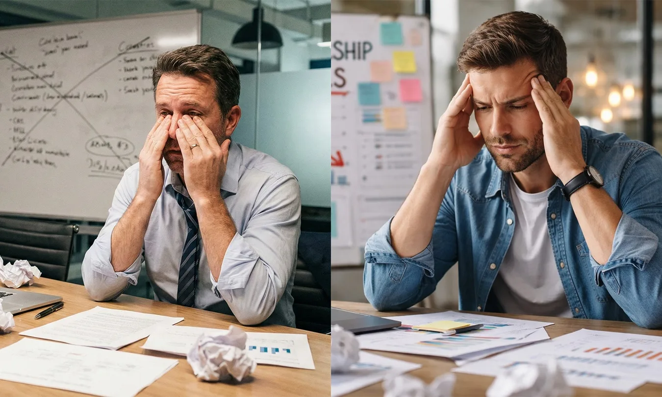 Leadership struggles. Gemini / Nano Banana is on the left.