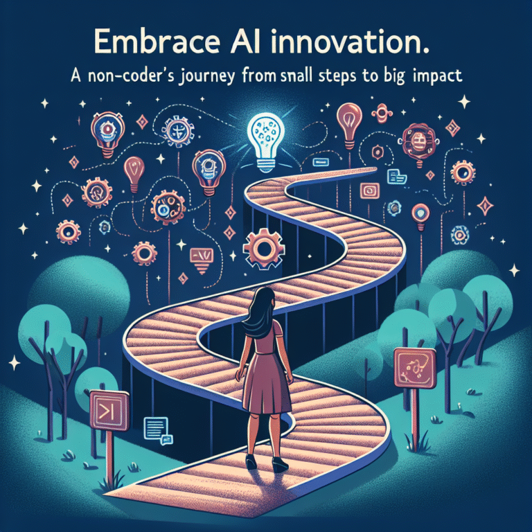 Embrace AI Innovation: A Non-Coder's Journey from Small Steps to Big Impact