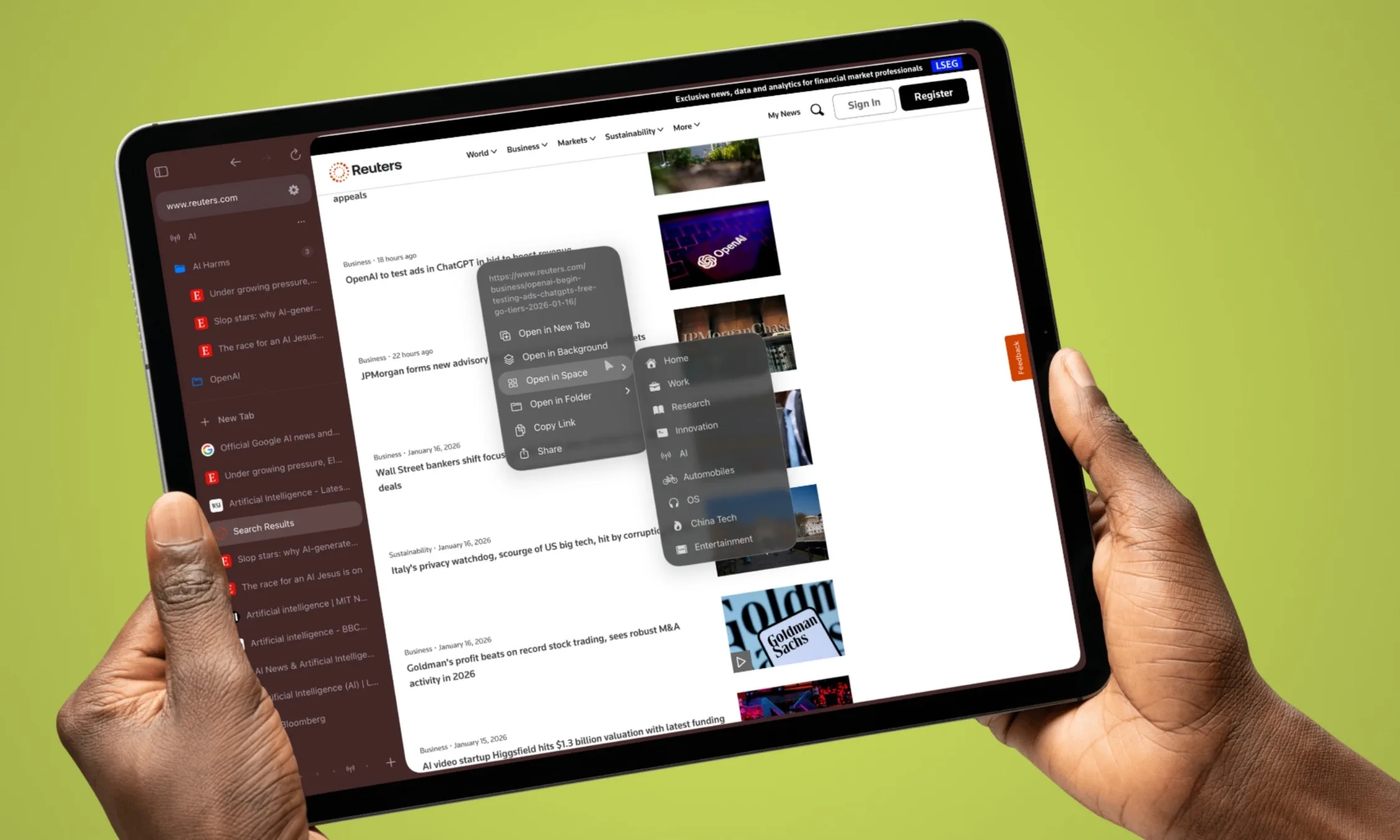 Beam Browser for iPad.