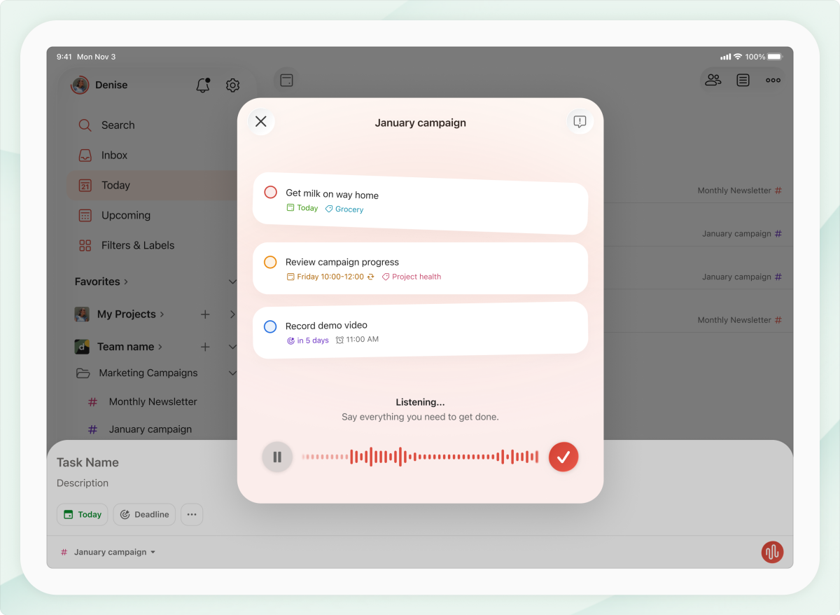 Boost Productivity: Add Tasks to Your To-Do List Using Todoist's AI Voice Feature