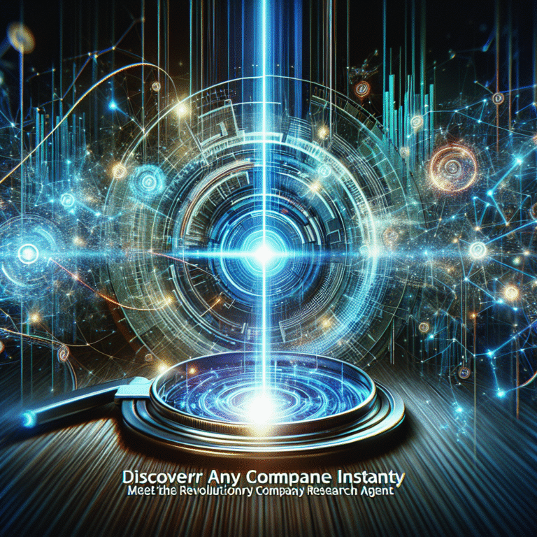 Discover Any Company Instantly: Meet the Revolutionary Company Research Agent