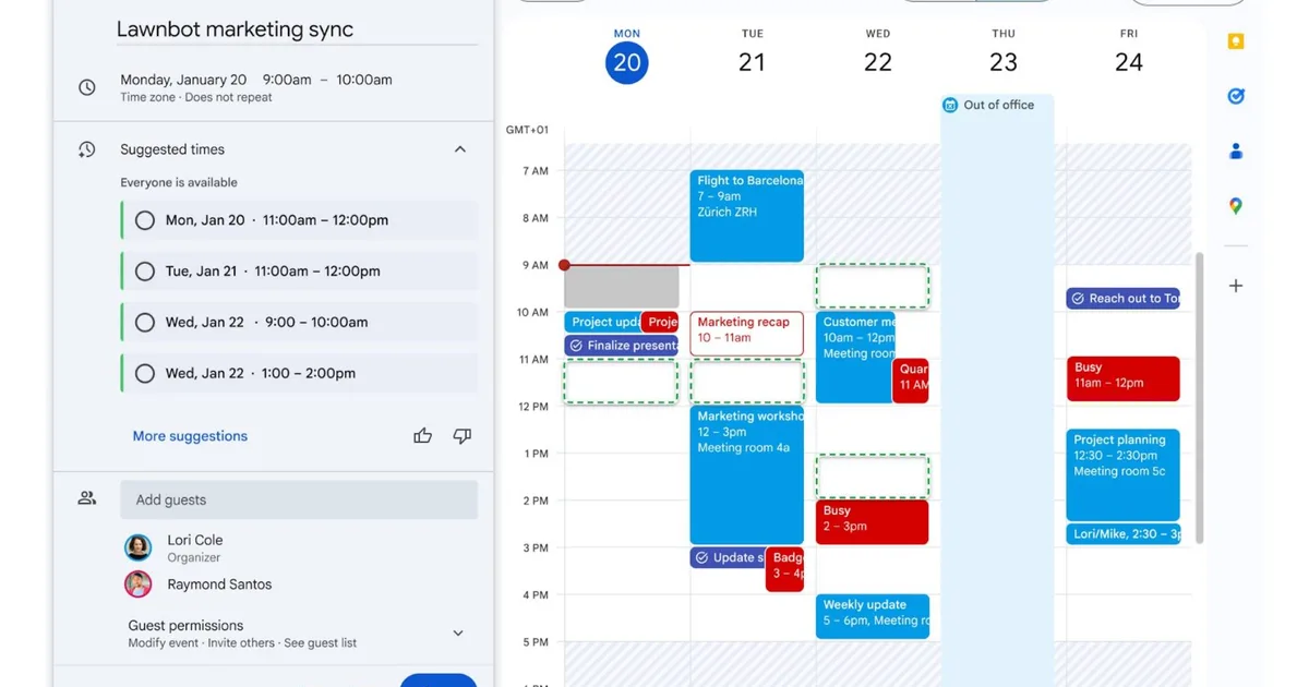 Maximize Meeting Efficiency: Discover the Best Times for All Attendees with Gemini in Google Calendar