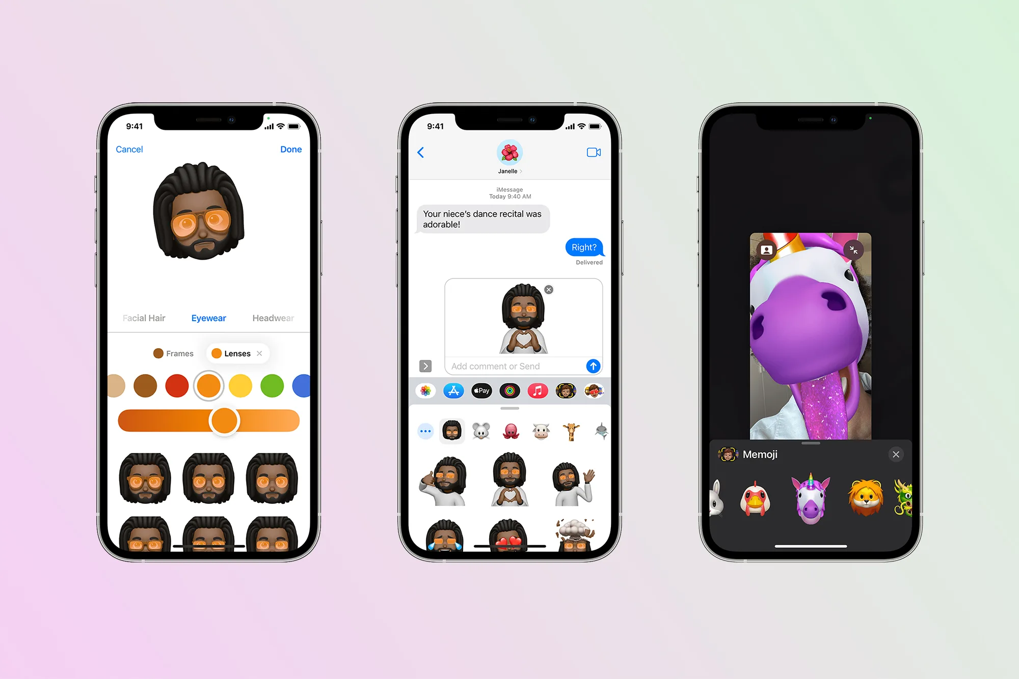 Apple Animoji and Memoji on an iPhone