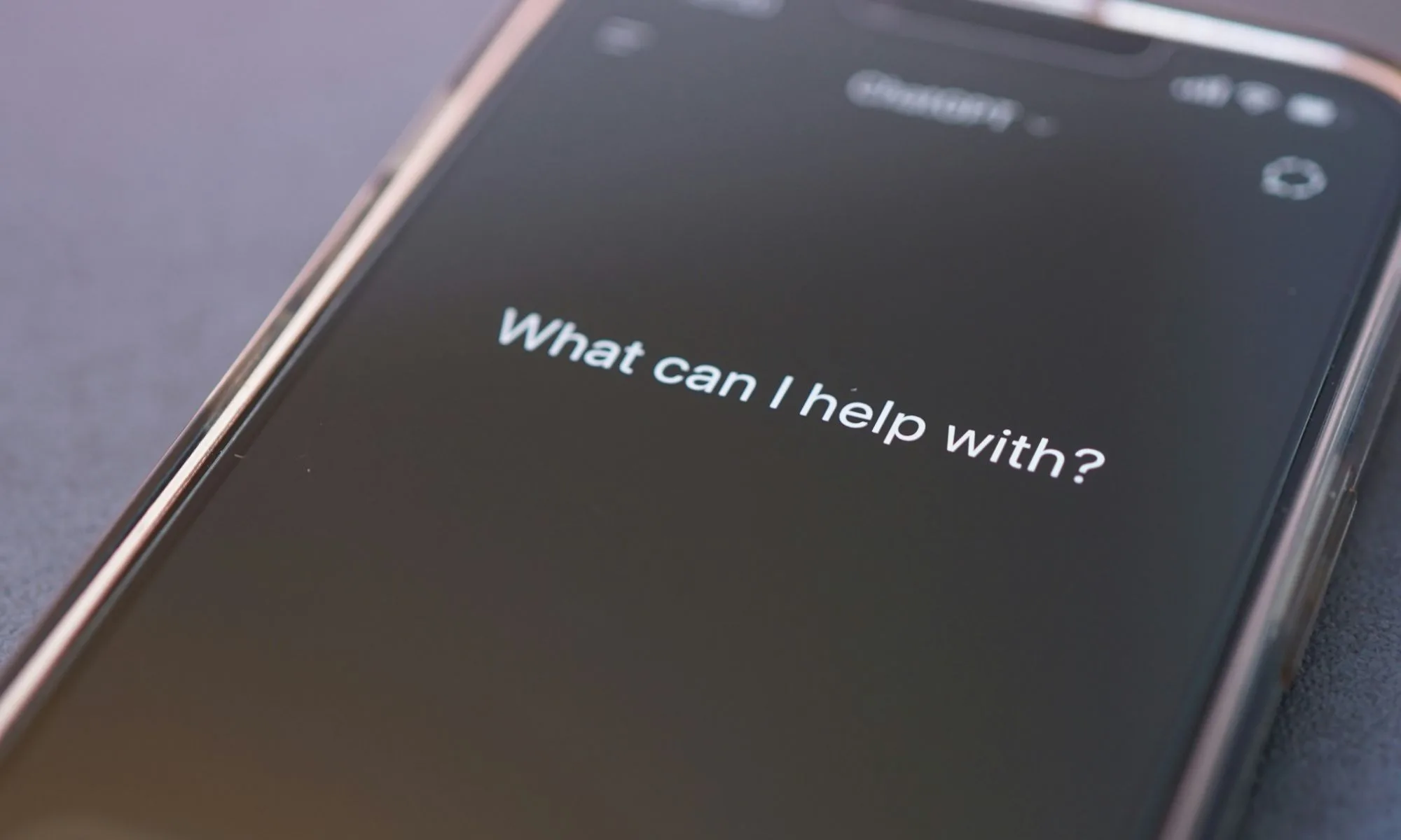 ChatGPT on a smartphone
