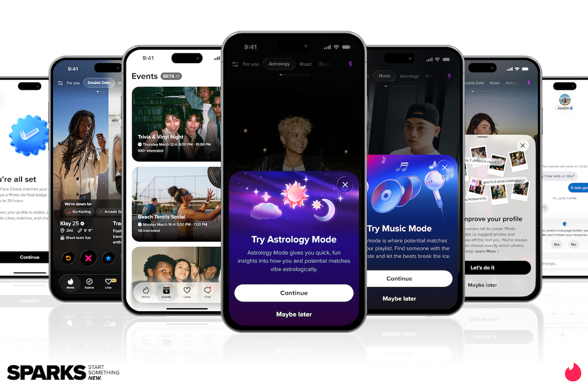 Tinder Invites Users Back to Dating with Exciting IRL Events and Engaging Virtual Speed Dating