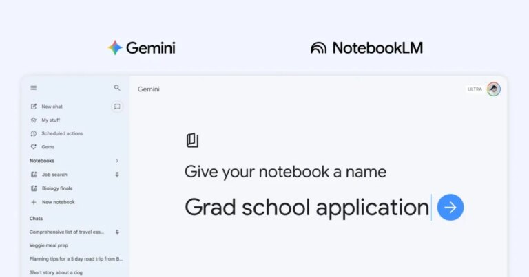 Discover Free Web Access to Notebook Projects for All Gemini Users!