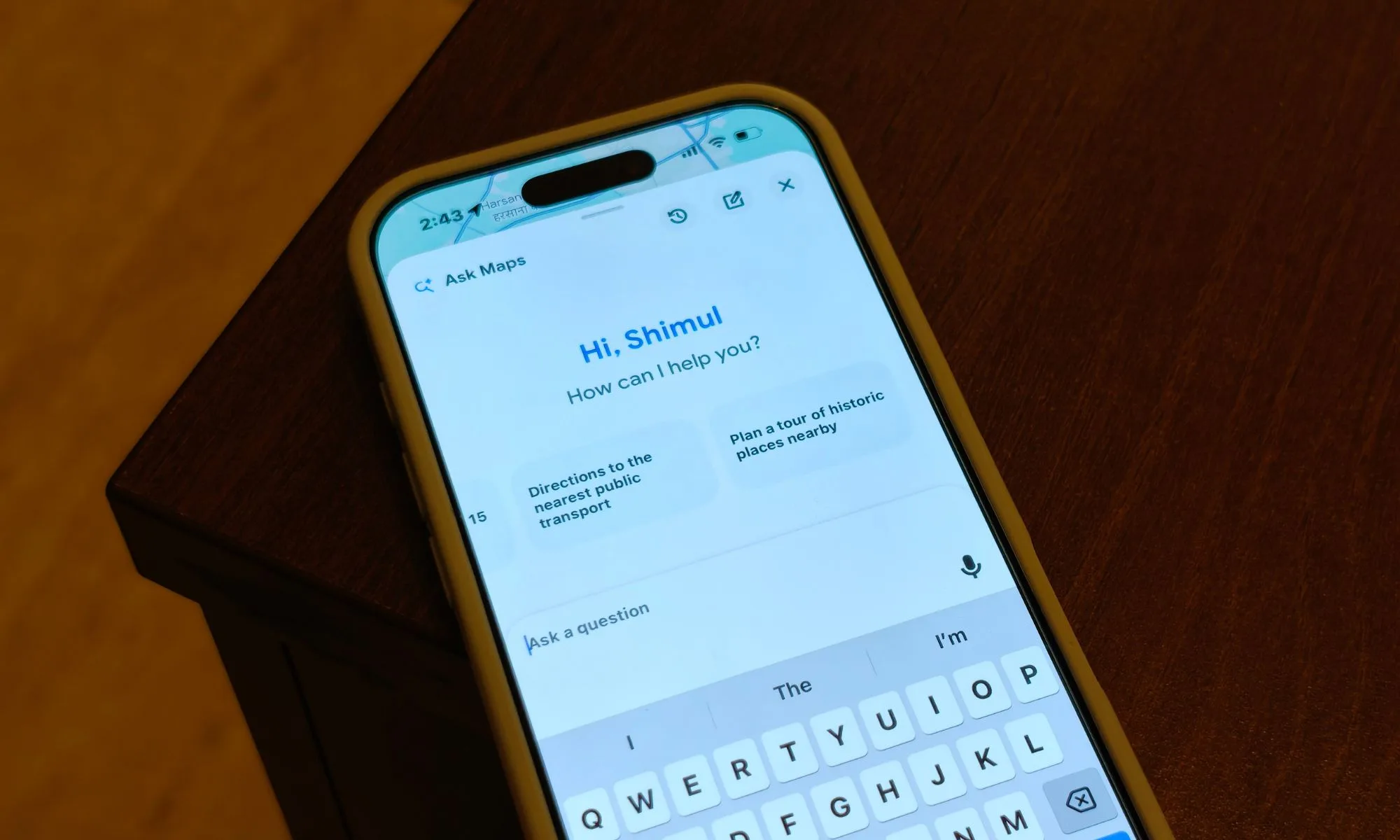 Things to do on Ask Maps.