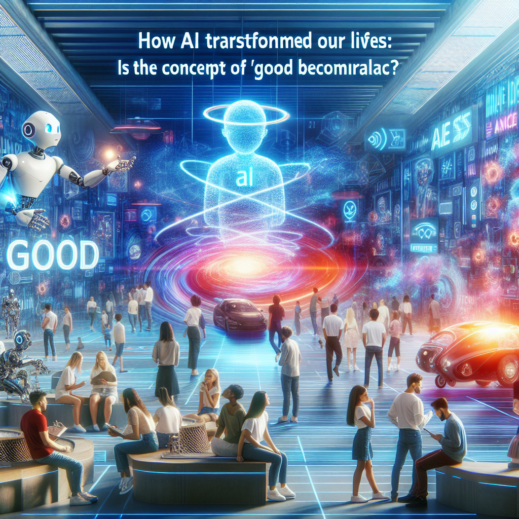 How AI Transformed Our Lives: Is the Concept of 'Good' Becoming Obsolete?