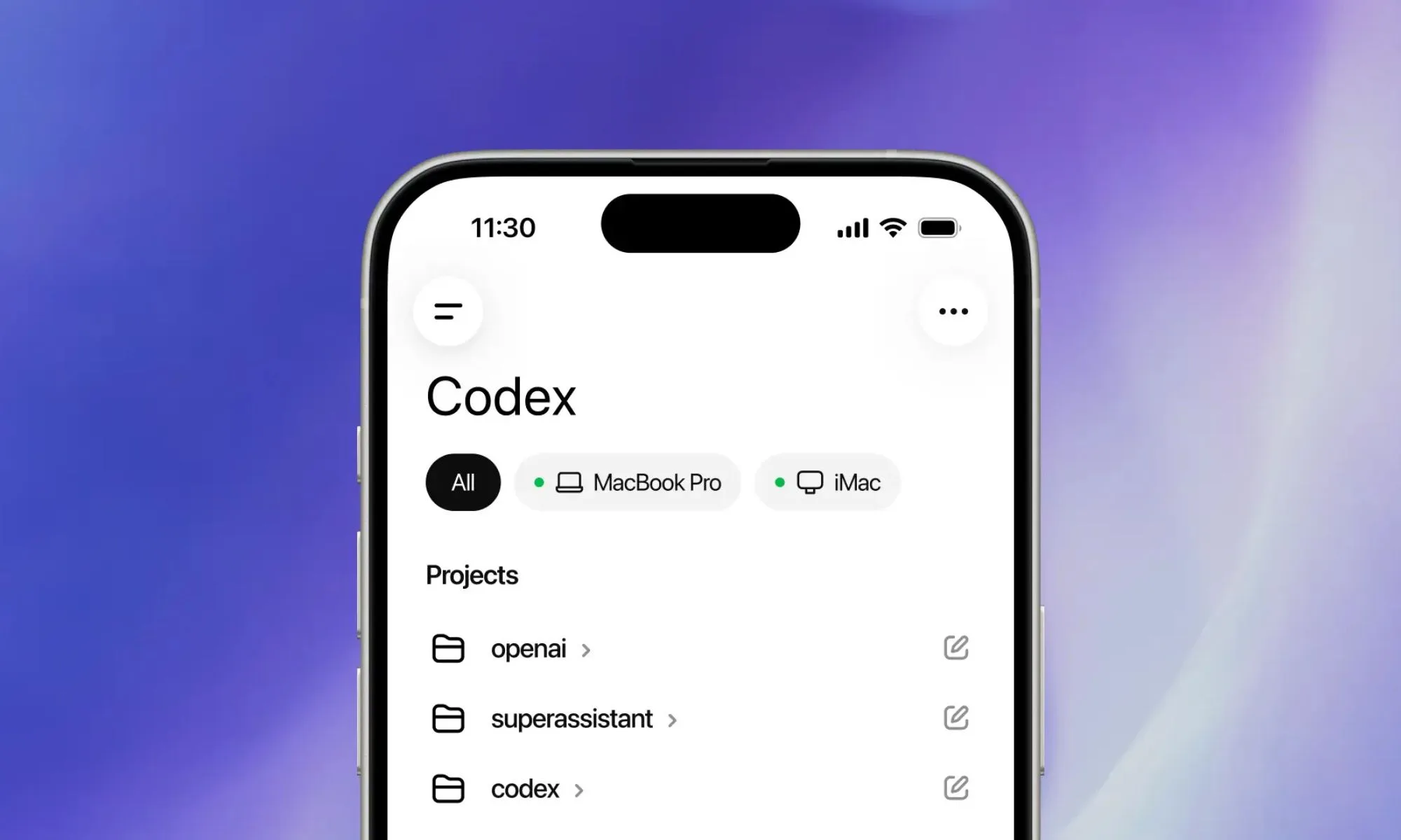 OpenAI Codex ChatGPT App