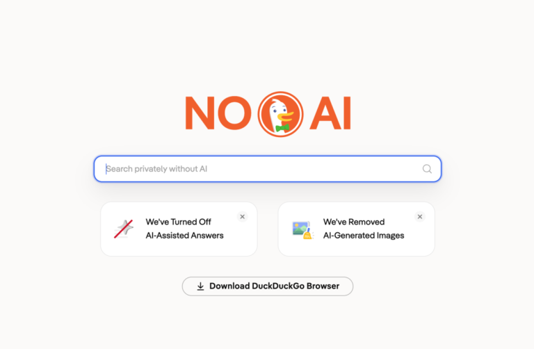 DuckDuckGo Enhances Accessibility of Its AI-Free Search Engine Amidst Traffic Surge