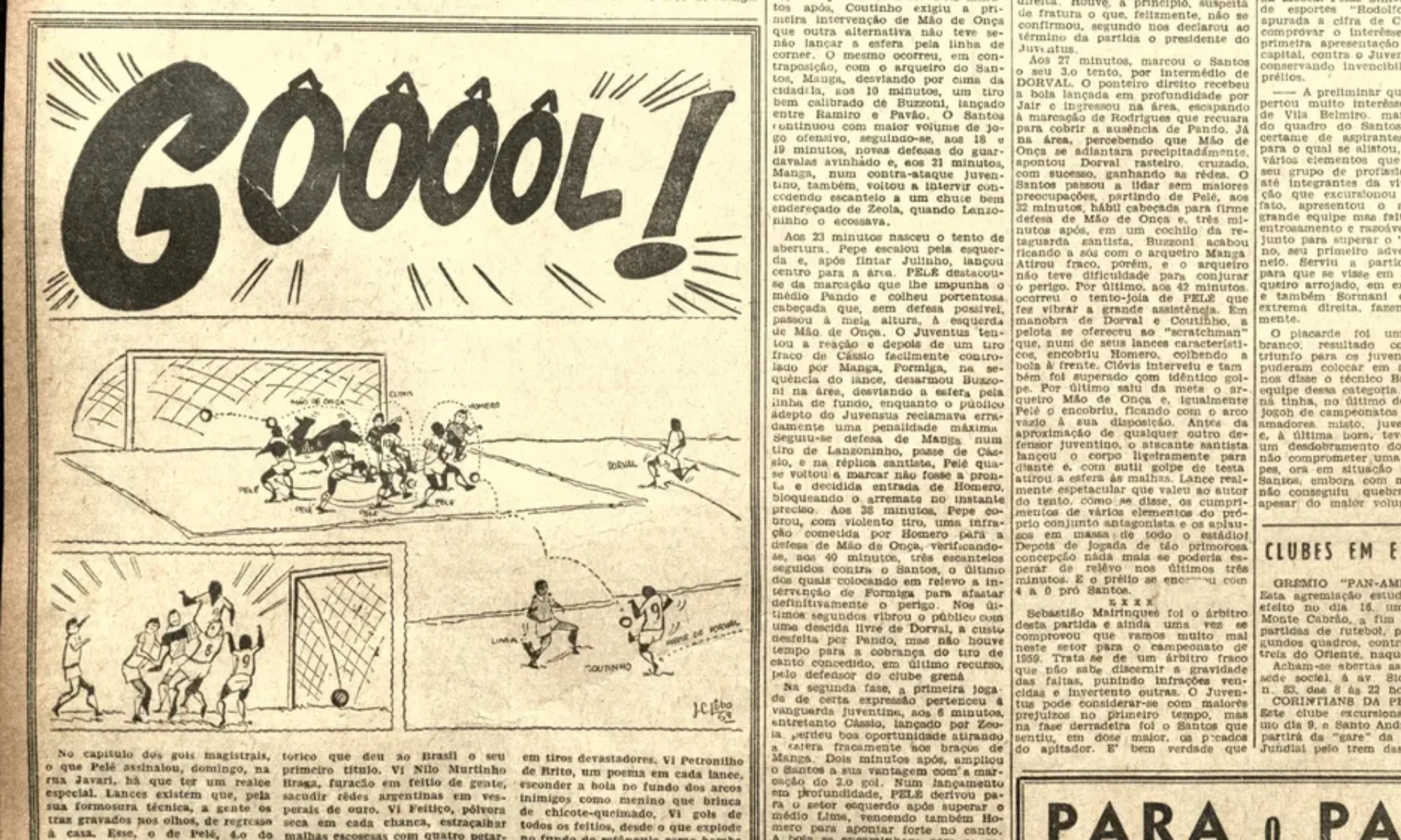 Archival photo of a newspaper clip.