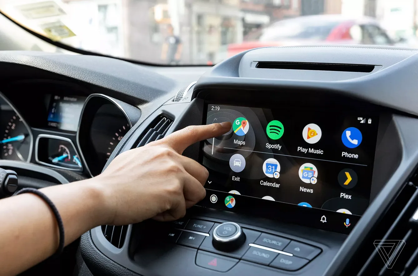 Android Auto in a car