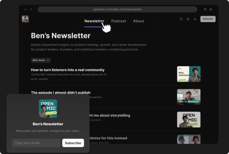 Riverside Expands Horizons: Launching a Game-Changing Newsletter Publishing Platform for Podcasters