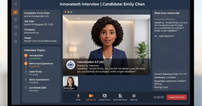 The Impact of an AI Interviewer's Appearance on Decision-Making Outcomes