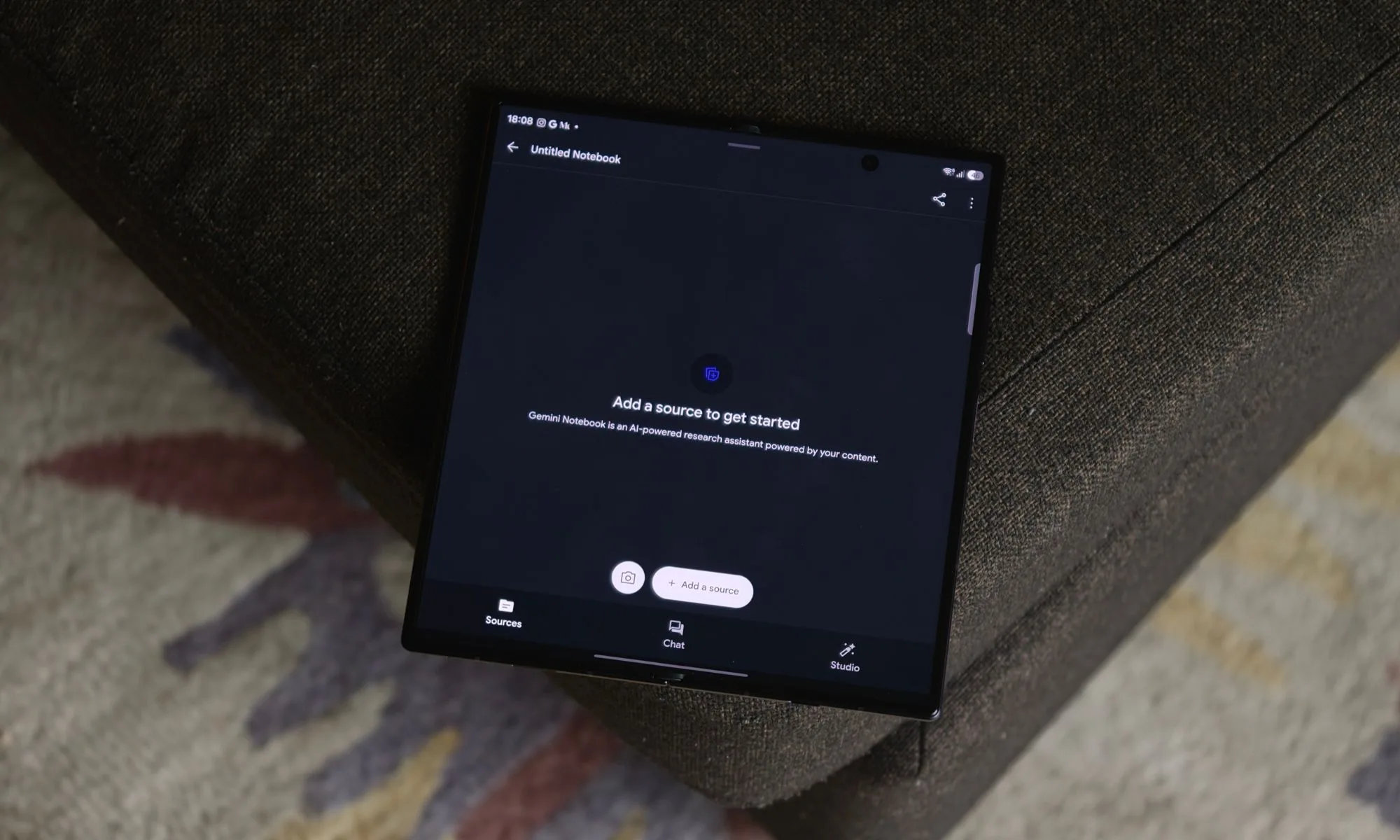 Gemini Notebook interface