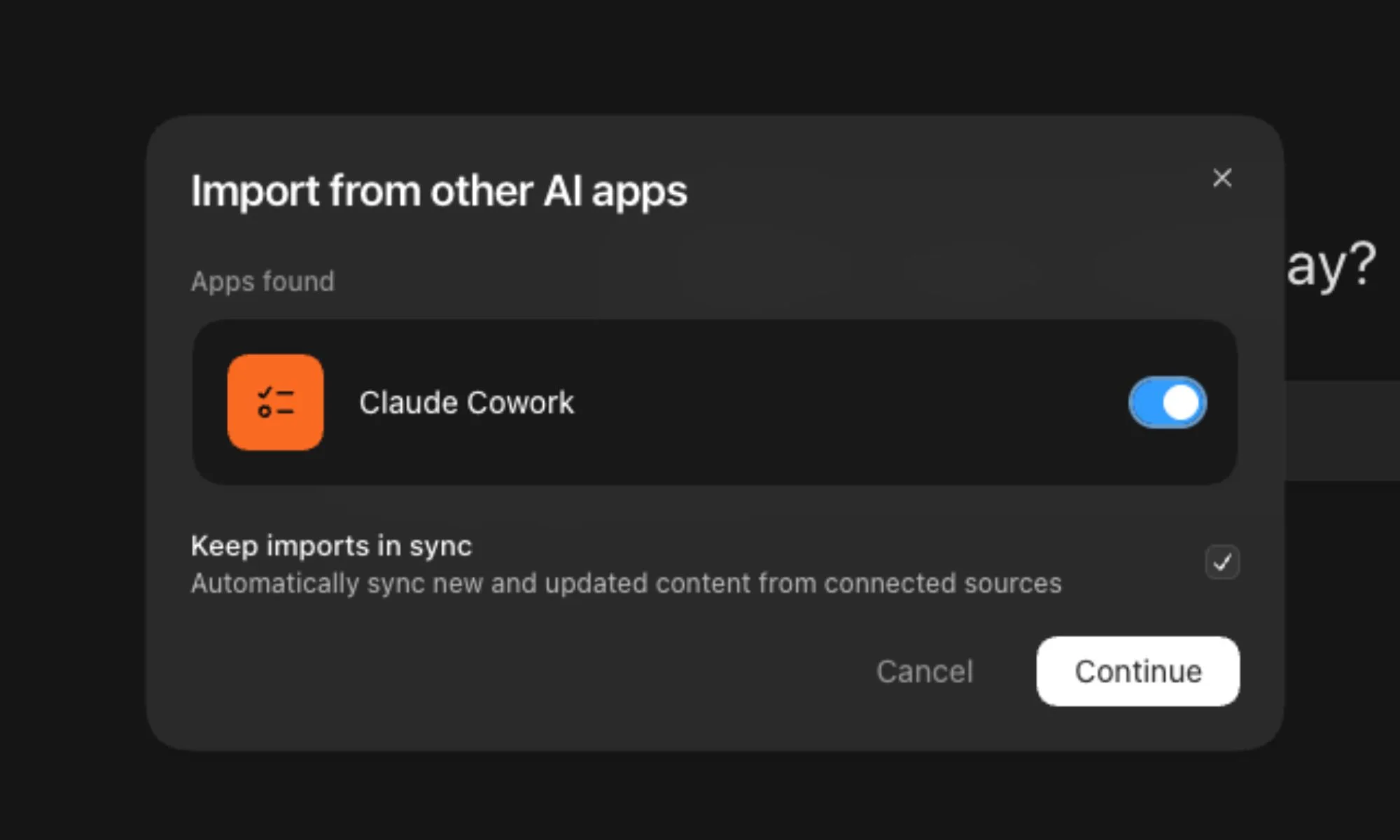 Import Data from Claude