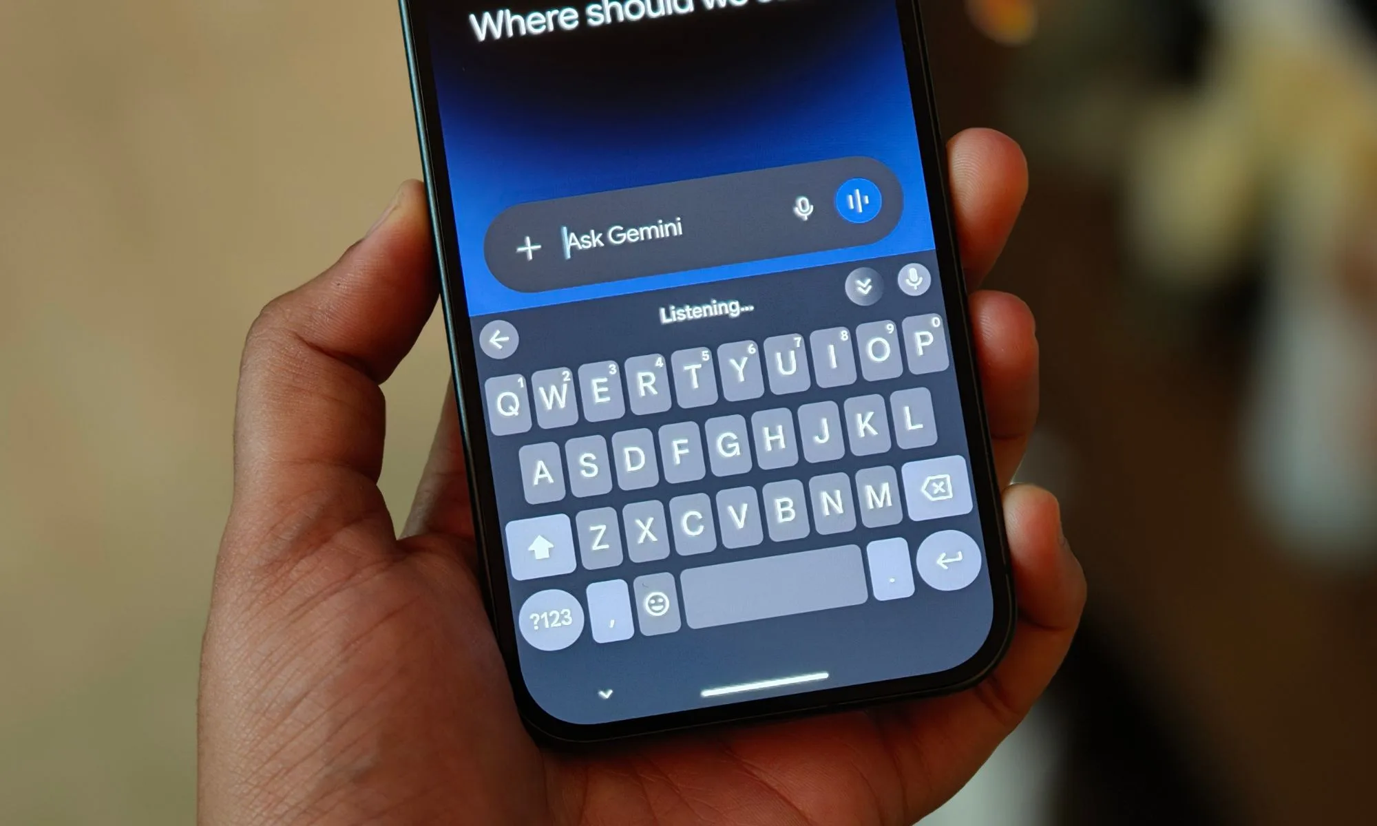 Gboard Listening Rambler Feature on Pixel 11
