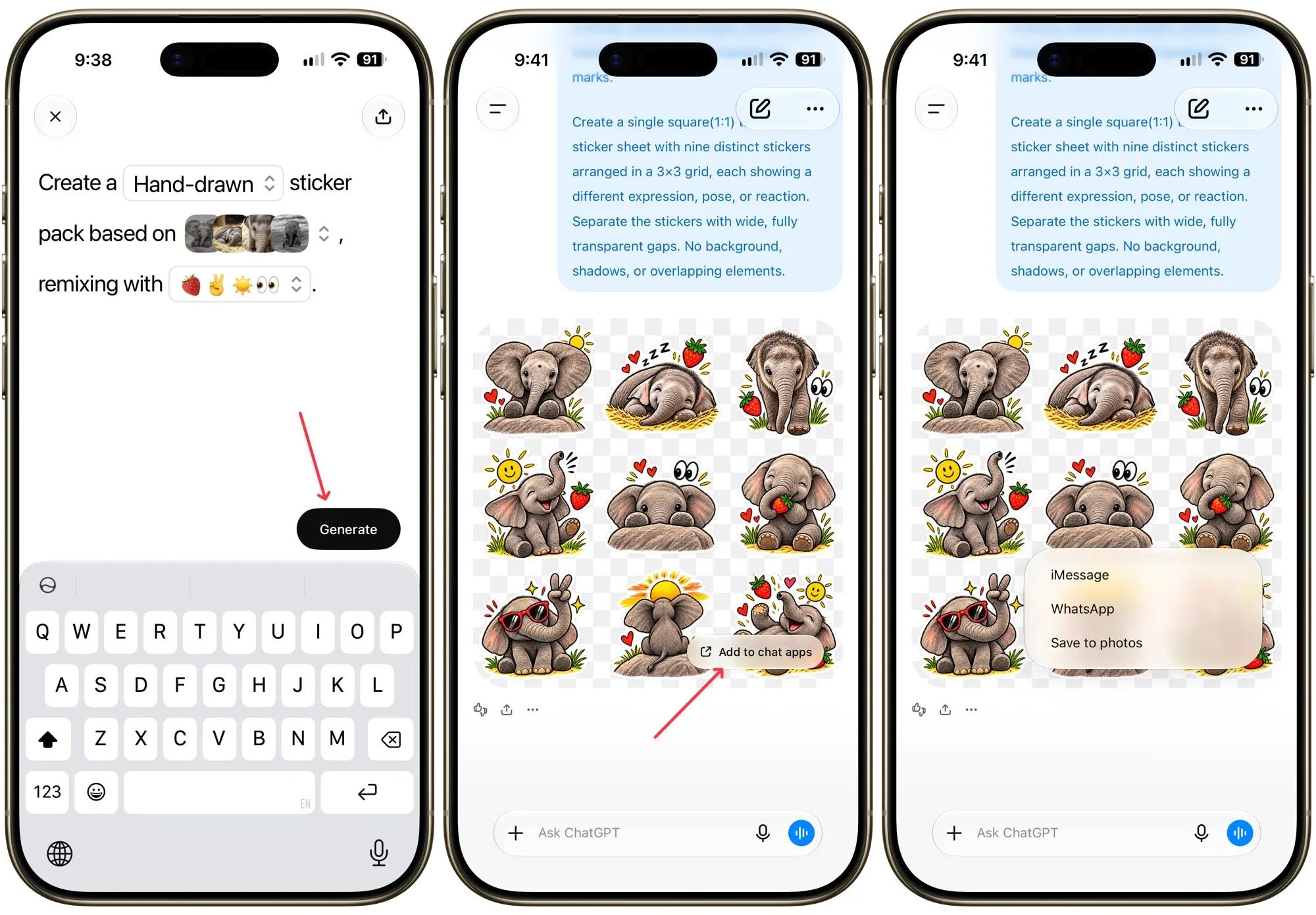Sharing stickers created with ChatGPT