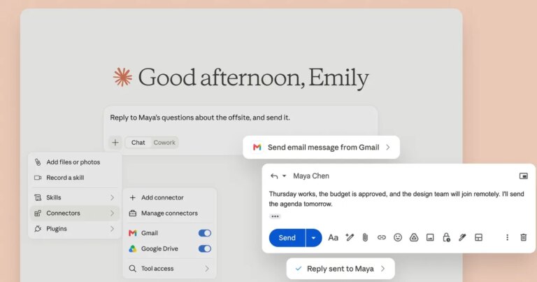 Claude Now Supports Sending and Replying to Gmail Messages for You