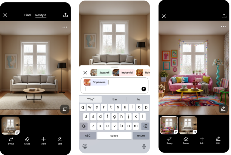 Transform Your Space: Pinterest Unveils AI-Powered 'Restyle' Feature for Room Redesign