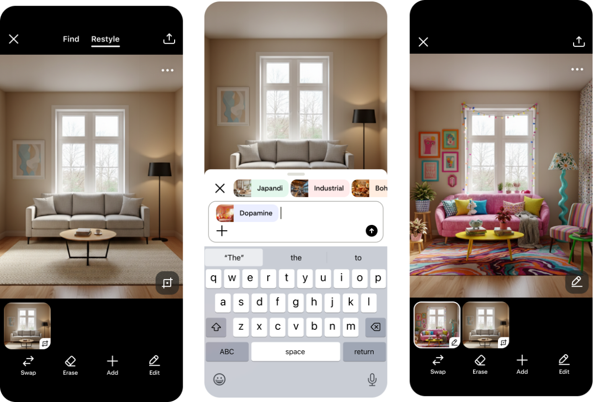Transform Your Space: Pinterest Unveils AI-Powered 'Restyle' Feature for Room Redesign